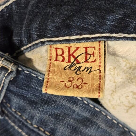 BKE Denim Stella Stretch Capri Dark Blue Cropped Women's Jeans W32 L21 - Picture 8 of 11